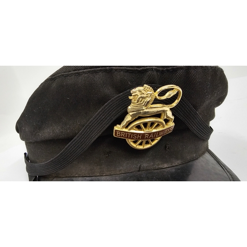 48 - A Burgess British Railways peak cap, size 68cm