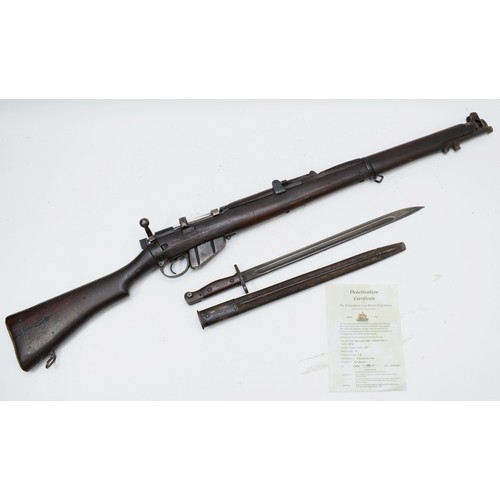 392 - A 2015 deactivated short magazine Lee Enfield (SMLE) Mk III .303 bolt-action rifle with adjustable s... 