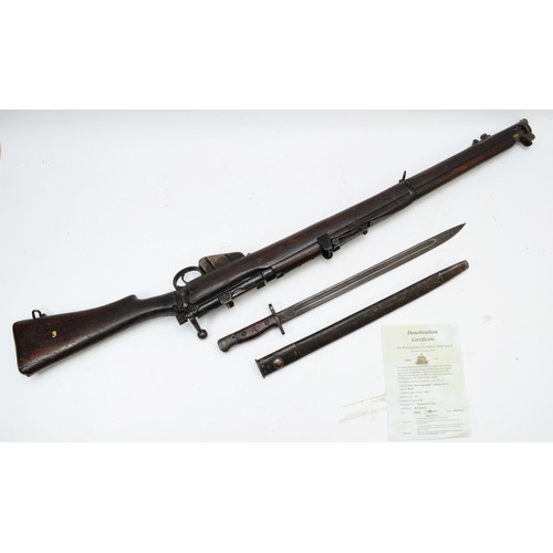 392 - A 2015 deactivated short magazine Lee Enfield (SMLE) Mk III .303 bolt-action rifle with adjustable s... 