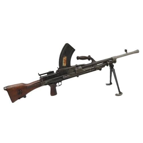 393 - A 2005 deactivated Bren gun MkI, dated 1943, serial number AA1838, with folding bipod and carry hand... 