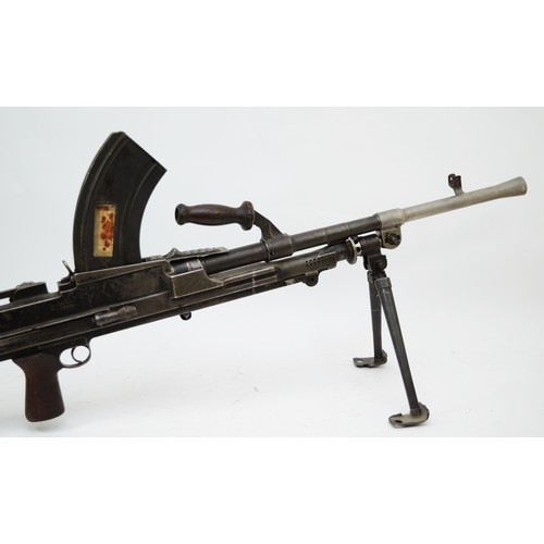 393 - A 2005 deactivated Bren gun MkI, dated 1943, serial number AA1838, with folding bipod and carry hand... 