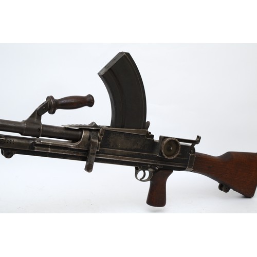 393 - A 2005 deactivated Bren gun MkI, dated 1943, serial number AA1838, with folding bipod and carry hand... 