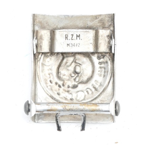 491 - WWII German Third Reich 'Gott Mit Uns' buckle, stamped R.Z.M M34/2.