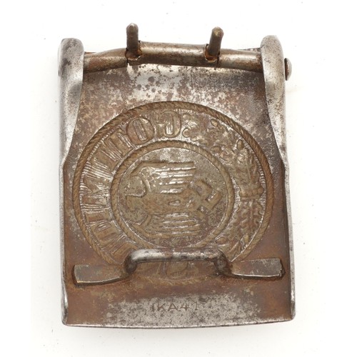 493 - WWII German Third Reich buckle, stamped IKA41.