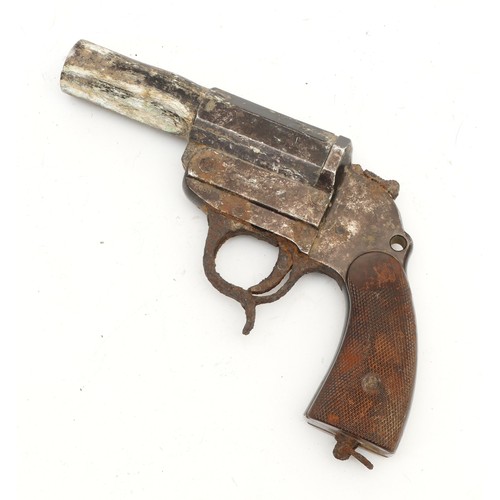 512 - WITHDRAWN. WWII Third Reich 1940 Flare pistol, manufactured by Walther, stamped 2053 on side, 359 wi... 