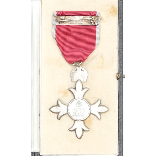 541 - The Most Excellent Order of the British Empire, M.B.E civil medal with the GRJ sypher, boxed