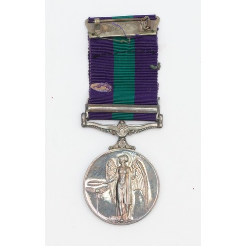 547 - ERII Malaya medal, awarded to 22794159 CFN. J. E. Stenham. R.E.M.E.