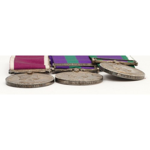 552 - A ERII Mounted Army long Service medals, to include the Regular Army, Malaya and Northern Ireland, a... 