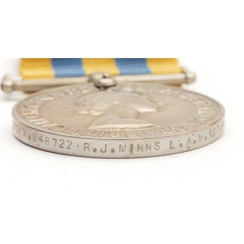 559 - ERII Pair of United Nations Korea war medals with a ERII 1950-1953 Korean medal, presented to L/SFX.... 