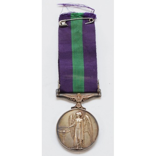 565 - ERII Malaya medal, awarded to 23277715 PTE. G. W. Beattie. Loyals regiment.