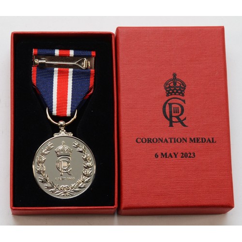 572 - 2023 King Charles Coronation medal, boxed.