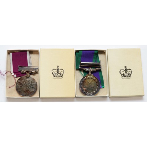 573 - ERII Pair of the Northern Ireland and Regular Army campaign medals, presented to 24259316 CPL. P. T.... 