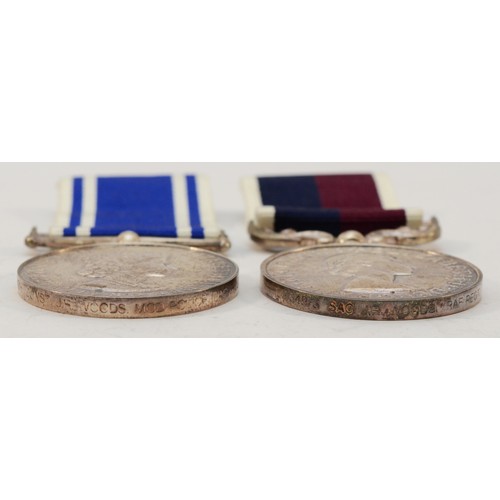 574 - ERII Pair of the R.A.F Long Service and Police medal, awarded to E1934973/E4216 SAC./CONST. J. R. Wo... 