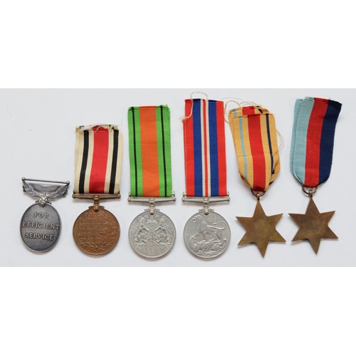 580 - George V-WWII medal group, including the George V Territorial , Special Constabulary, WWII 1939-145 ... 