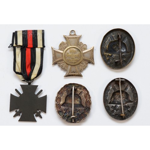 590 - WWI kyffhäuser Cross Of Merit, ring signed H. Timm Berling C, together with the 1914-1918 Honour Cro... 