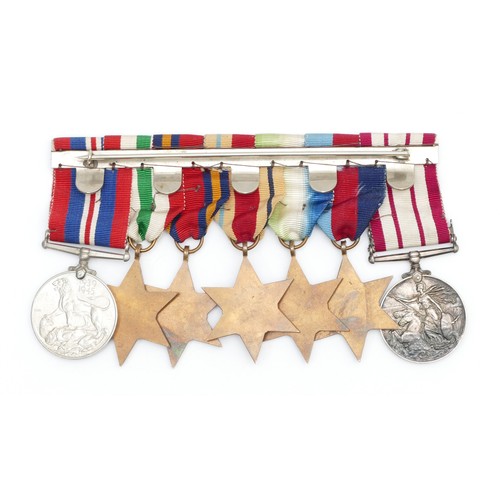 592 - WWII Naval Officers medals, including the Palestine 1936-1959, 1939-1945 Star, Atlantic Star, Africa... 