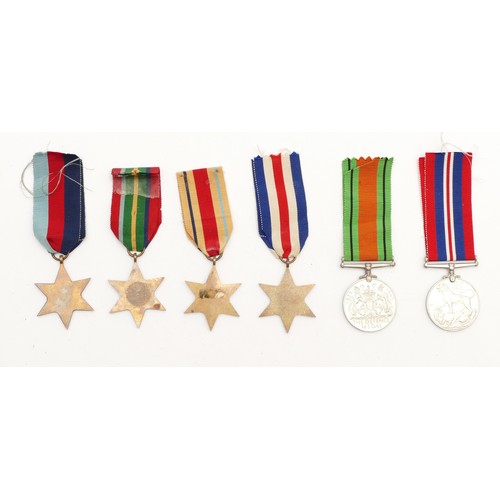 603 - WWII medals to include, 1939-1945 Star, Pacific, Africa clasped 8th Army, France And Germany, Defenc... 