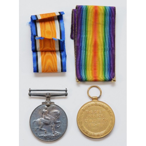 661 - WWI pair of War and Victory medals, awarded to M2-202530 CPL. F. G. Gale. A.S.C.