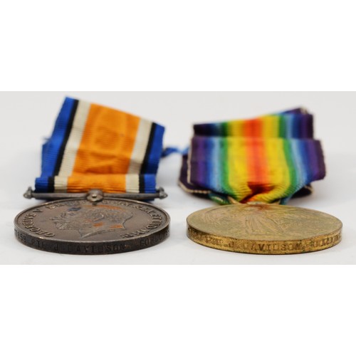 665 - WWI pair of War and Victory medals, awarded to 17859 PTE. J. Davidson. Gordons.