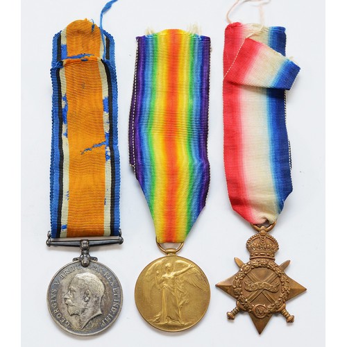 676 - WWI trio of War, Victory and the 1914-1915 Star, awarded to 16690 PTE. C. W. Marsden. North'd Fusili... 