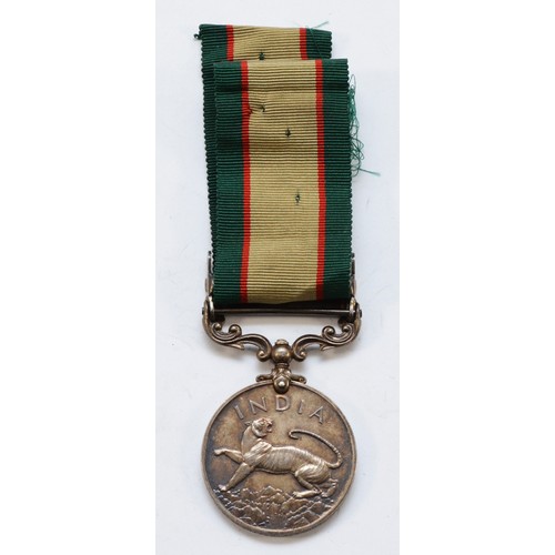 690 - A George VI North Western Frontier 1937-1939 medal, presented to 7013707 RFMN. T. E. Matthews. R. U.... 