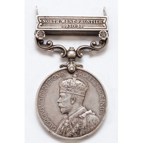 692 - George V North West Frontier 1930-1931 campaign medal, presented to 546029 TPR. N. Aunty. 15-19 Huss... 