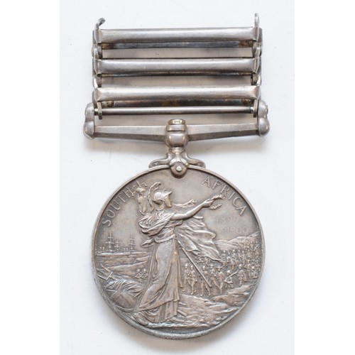 694 - 1899-1902 Queen Victoria South Africa Boer War medal, clasped Cape Colony, Orange Free State, Transv... 