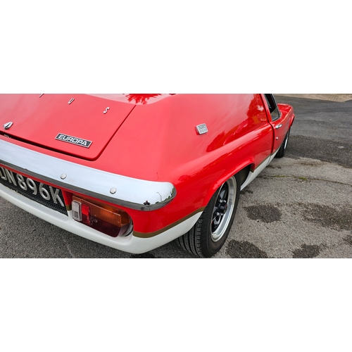 502 - 972 Lotus Europa Series 2, 1655cc Ford Zetec. Registration number EDN 896K. Chassis number 710307030... 