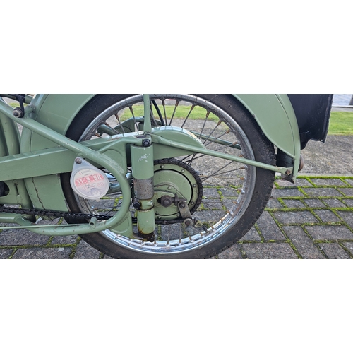 616 - 1955 BSA Bantam D1, 125cc. Registration number PWX 954. Frame number BD2S 55777. Engine number DD 46... 