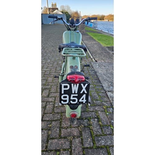 616 - 1955 BSA Bantam D1, 125cc. Registration number PWX 954. Frame number BD2S 55777. Engine number DD 46... 