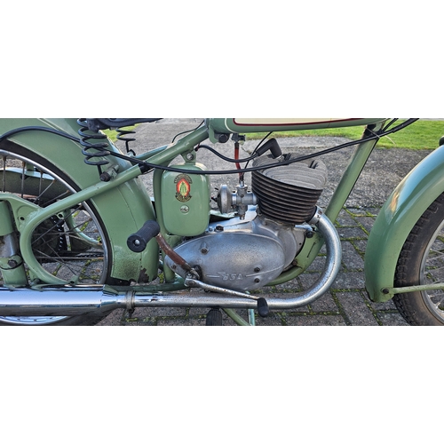 616 - 1955 BSA Bantam D1, 125cc. Registration number PWX 954. Frame number BD2S 55777. Engine number DD 46... 