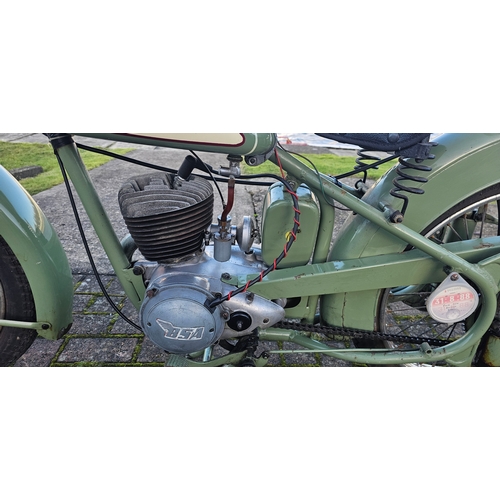 616 - 1955 BSA Bantam D1, 125cc. Registration number PWX 954. Frame number BD2S 55777. Engine number DD 46... 