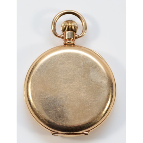 2 - Waltham, a gold plated keyless wind full hunter pocket watch, 49mm.
Working when catalogued