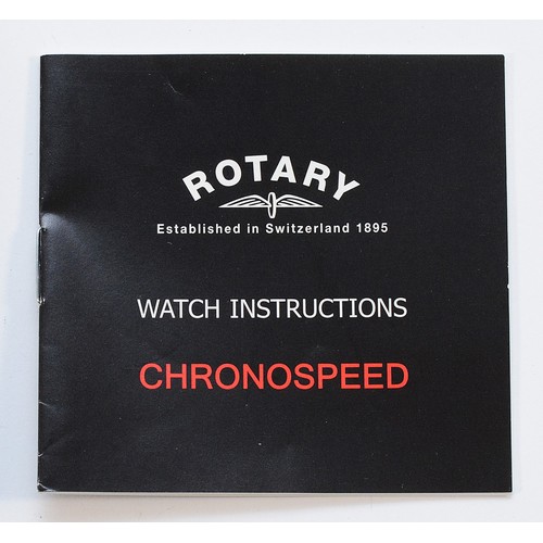 28 - Rotary, Chronospeed, a stainless steel multi dial quartz gentleman's wristwatch, 41mm, instruction b... 