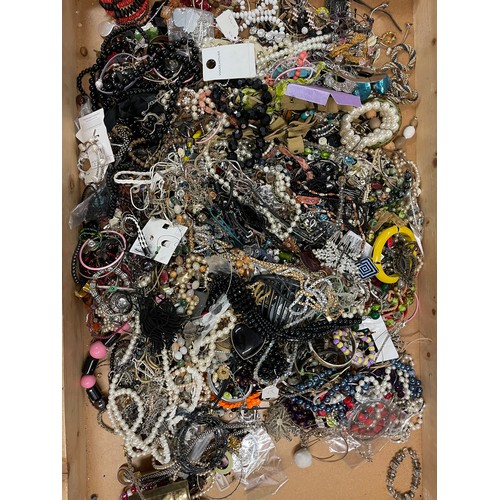 58 - Approximately 10kg of costume jewellery, unchecked