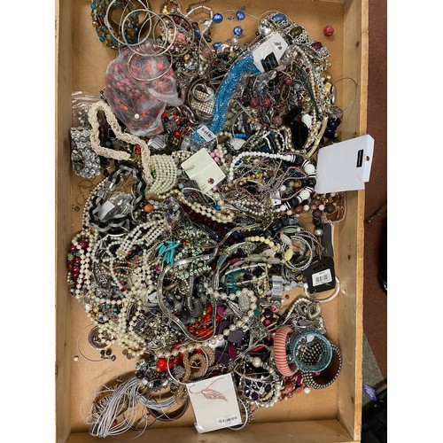 61 - Approximately 10kg of costume jewellery, unchecked