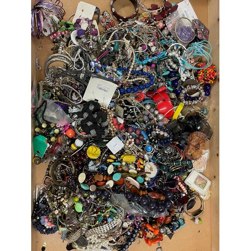 64 - Approximately 10kg of costume jewellery, unchecked