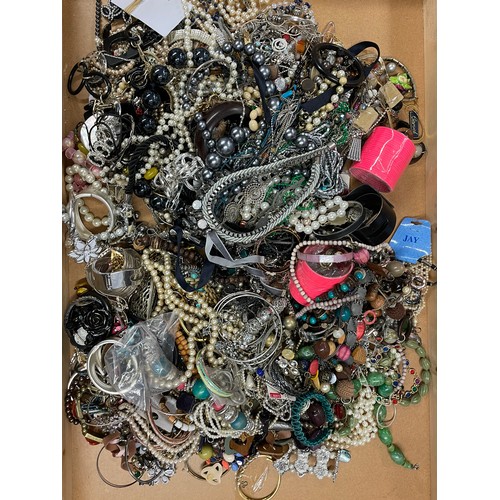 65 - Approximately 10kg of costume jewellery, unchecked