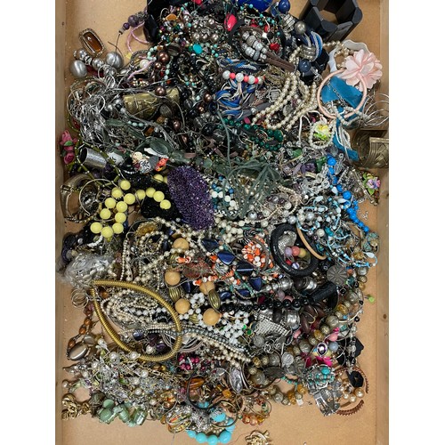 66 - Approximately 10kg of costume jewellery, unchecked