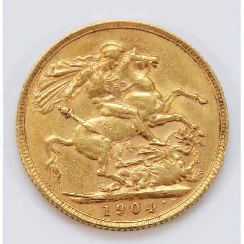 183 - Edward VII, full sovereign, 1904