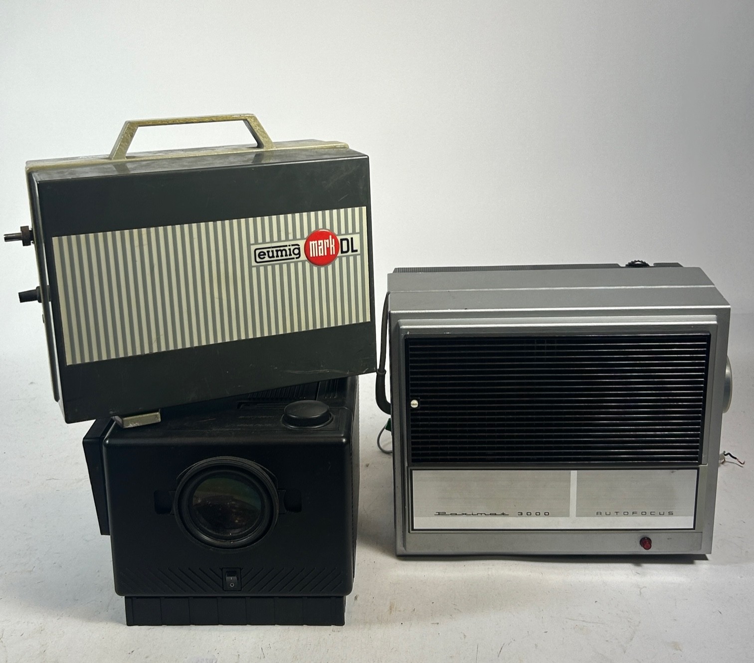 Braun Paximat 3000 slide projector, Eumig DL cine projector, Kodak ...