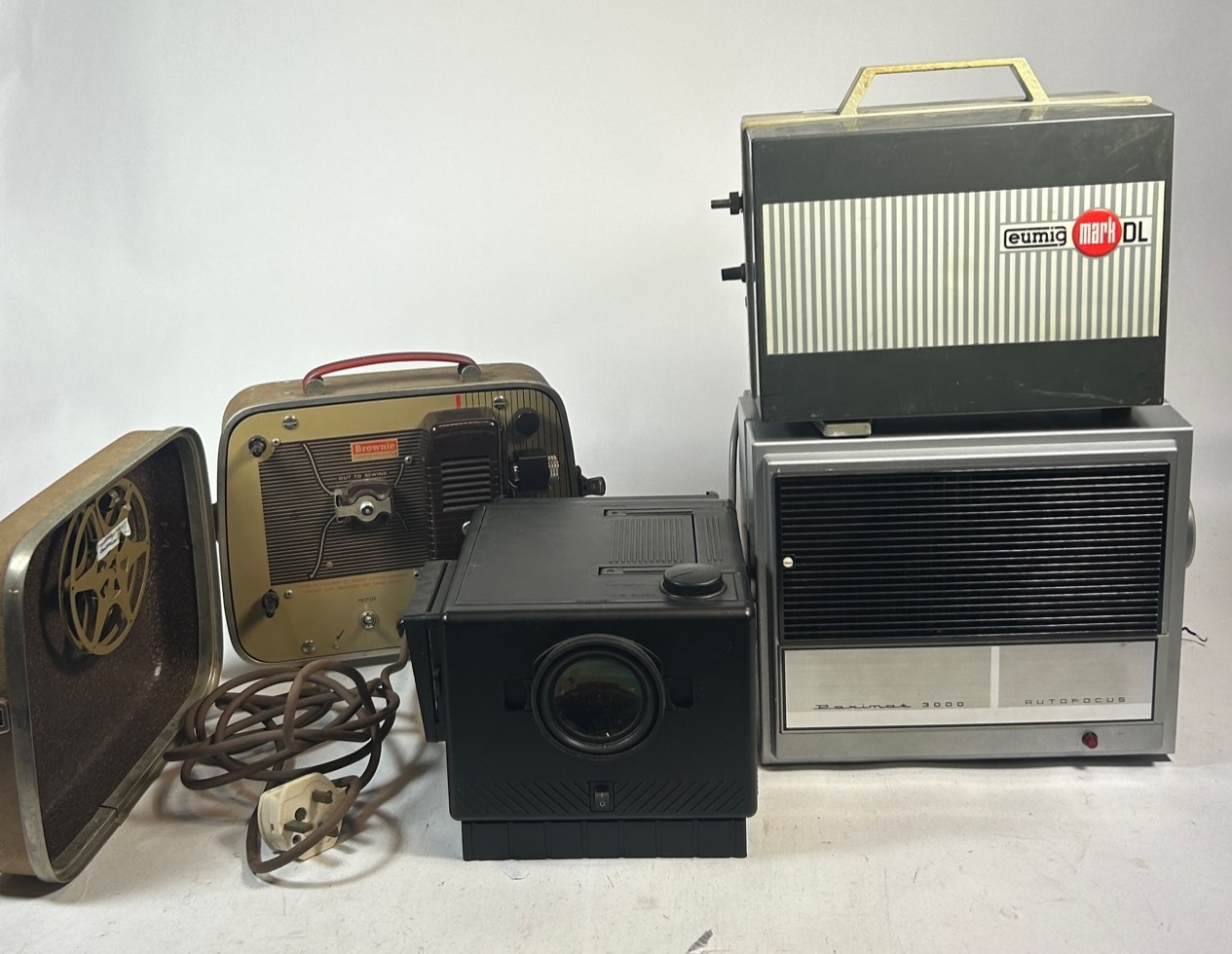 Braun Paximat 3000 slide projector, Eumig DL cine projector, Kodak ...