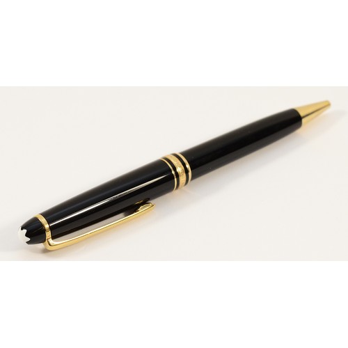 58 - Montblanc, Meisterstuck, black ball point pen.