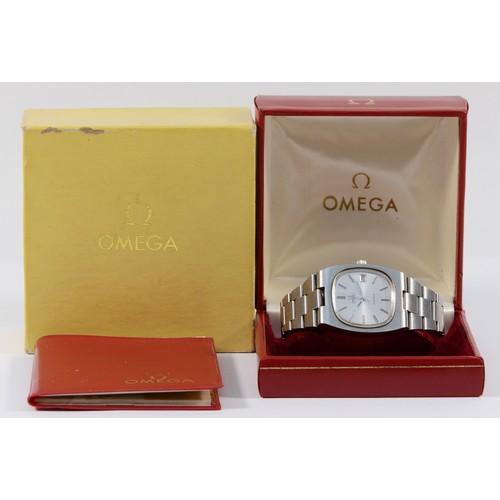 235 - Omega, a stainless steel date automatic gentleman's wristwatch, c.1976, ref 3660835, cal. 1012, numb... 