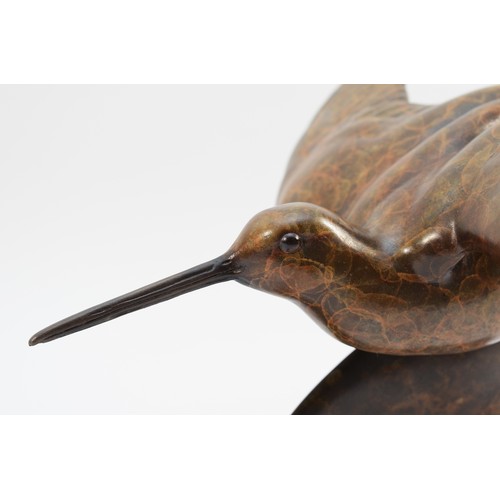 262 - Alan Glasby OBE GM (1945-2008); Snipe Wings Up, bronze, limited edition no. 15/48, with certificate ... 