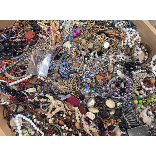 7 - Approximately 10kg of costume jewellery, unchecked