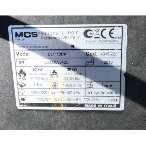 25 - A Master BLP 53DV 240v portable gas space heater, also a Karcher SC 1.020 240v steam cleaner.