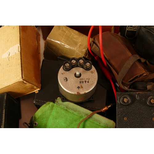 60 - A collection of mid twentieth century voltage meters to include an Eagle EP-30KN multi meter and an ... 