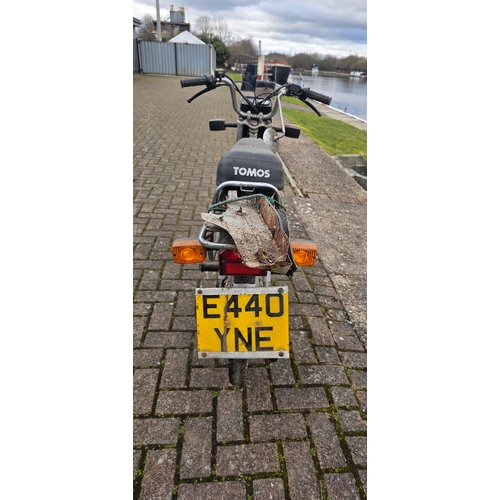 307 - 1988 Tomos 49cc, project. Registration number E440 YNE. Frame number 616430. Engine number not found... 
