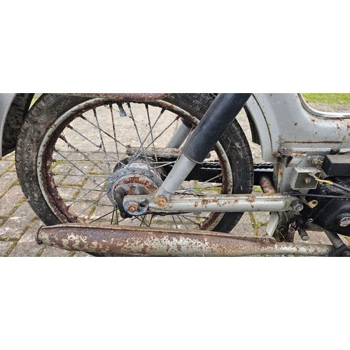 307 - 1988 Tomos 49cc, project. Registration number E440 YNE. Frame number 616430. Engine number not found... 